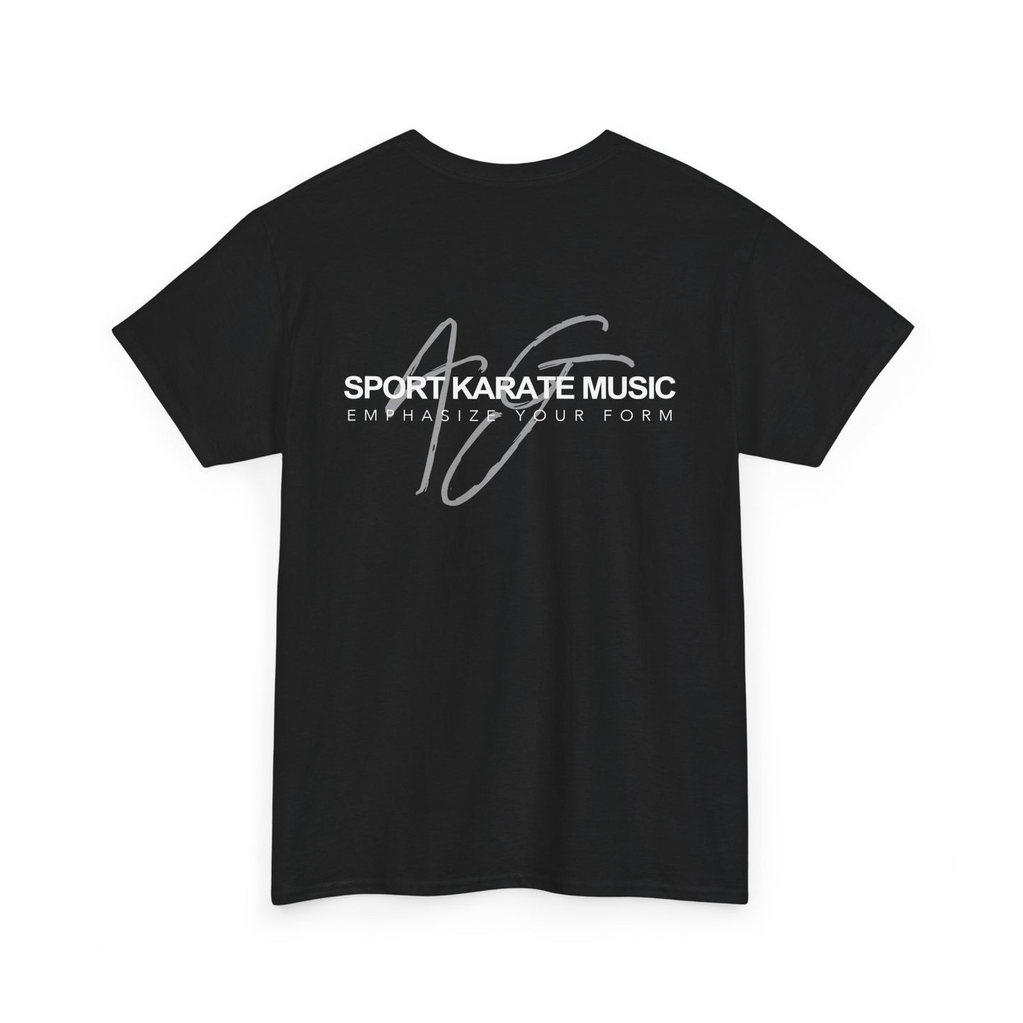 Black Sport Karate Music T-Shirt